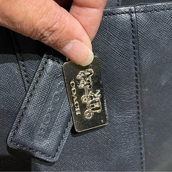 Coach 28743 Madison North South black Tote Bag in Saffiano Leather - Picture 5 of 11